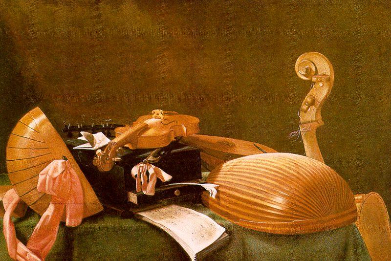 Evaristo Baschenis Still Life of Musical Instruments oil painting image